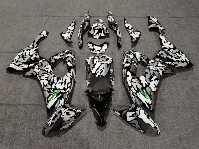 2008-2010 Camo and Green Logo Kawasaki ZX10R Fairings Canada 2008-2010 Camo and Green Logo Kawasaki ZX10R Fairings Canada