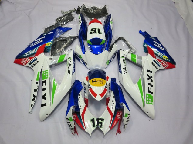 2008-2010 Fixi Blue Suzuki GSXR 600-750 Fairings Canada