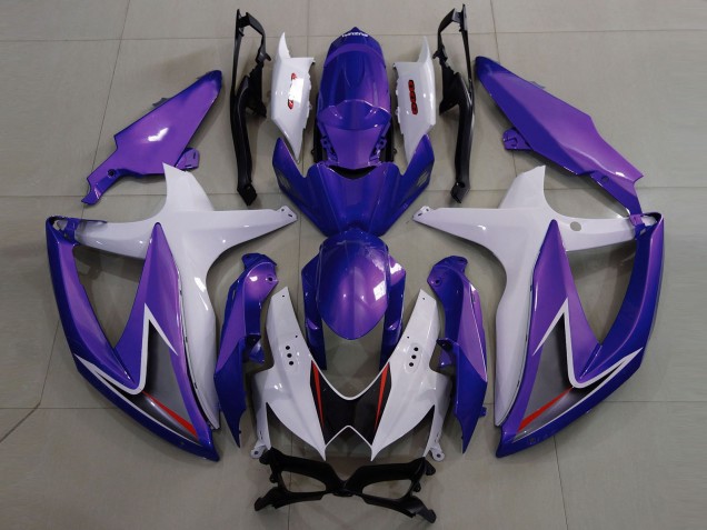 2008-2010 Gloss Purple & White Suzuki GSXR 600-750 Fairings Canada 2008-2010 Gloss Purple & White Suzuki GSXR 600-750 Fairings Canada