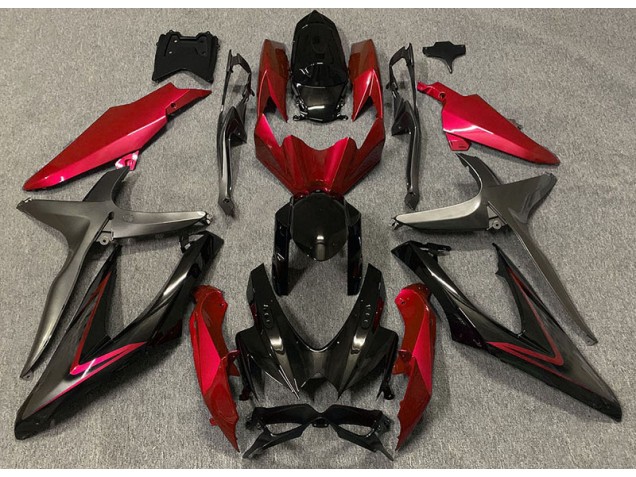 2008-2010 Gloss Red & Green R Suzuki GSXR 600-750 Fairings Canada