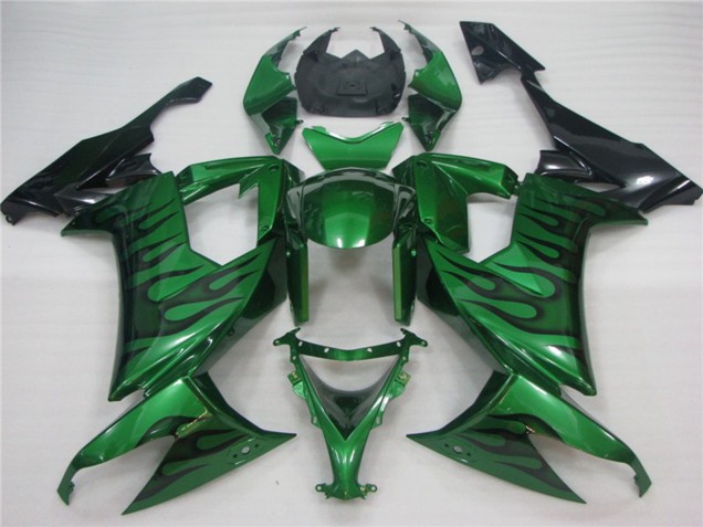 2008-2010 Green Flame Kawasaki ZX10R Fairings Canada