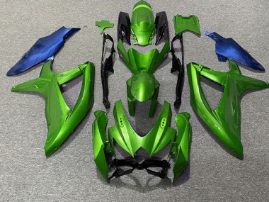 2008-2010 Green and Blue Suzuki GSXR 600-750 Fairings Canada
