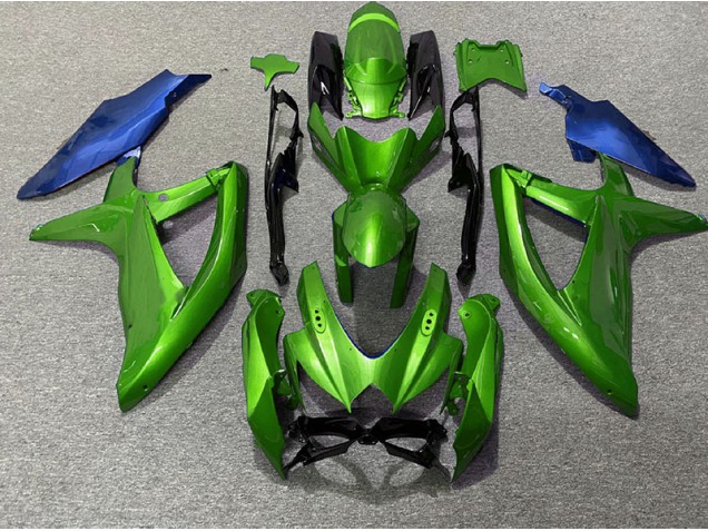 2008-2010 Green and Blue Suzuki GSXR 600-750 Fairings Canada