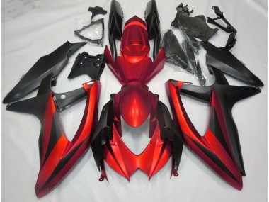 2008-2010 Matte Red No R Suzuki GSXR 600-750 Fairings Canada