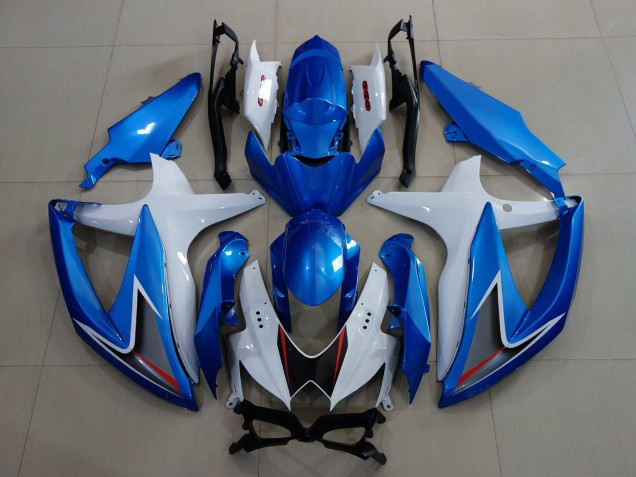 2008-2010 Metallic Blue & White Suzuki GSXR 600-750 Fairings Canada 2008-2010 Metallic Blue & White Suzuki GSXR 600-750 Fairings Canada