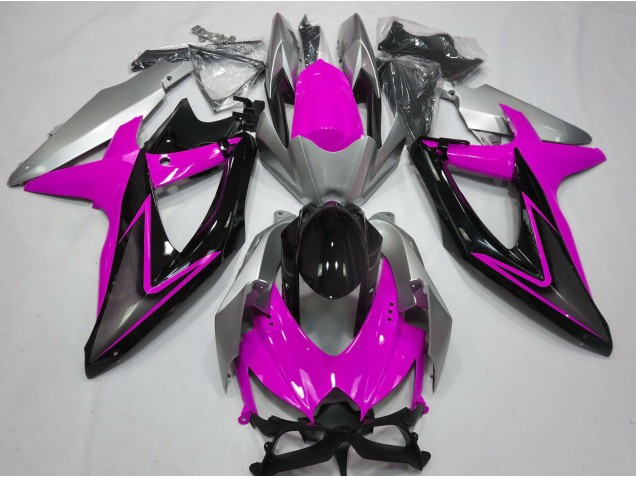 2008-2010 Pink and Silver Suzuki GSXR 600-750 Fairings Canada 2008-2010 Pink and Silver Suzuki GSXR 600-750 Fairings Canada