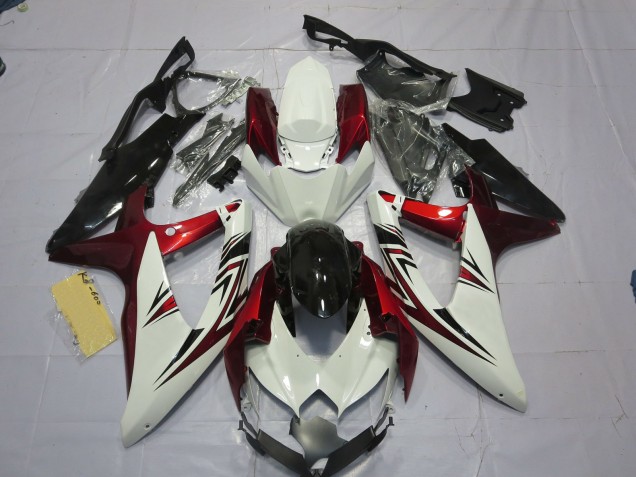 2008-2010 Red White Black Suzuki GSXR 600-750 Fairings Canada