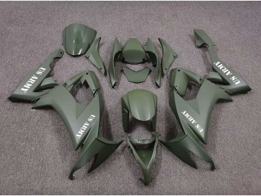 2008-2010 US Army Matte Green Kawasaki ZX10R Fairings Canada