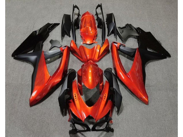 2008-2010 Vibrant Orange in Black Suzuki GSXR 600-750 Fairings Canada 2008-2010 Vibrant Orange in Black Suzuki GSXR 600-750 Fairings Canada