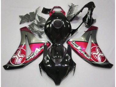 2008-2011 Candy Red on Black Custom Honda CBR1000RR Fairings Canada
