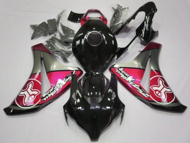 2008-2011 Candy Red on Black Custom Honda CBR1000RR Fairings Canada