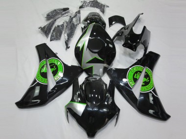 2008-2011 Gloss Black & Green Honda CBR1000RR Fairings Canada