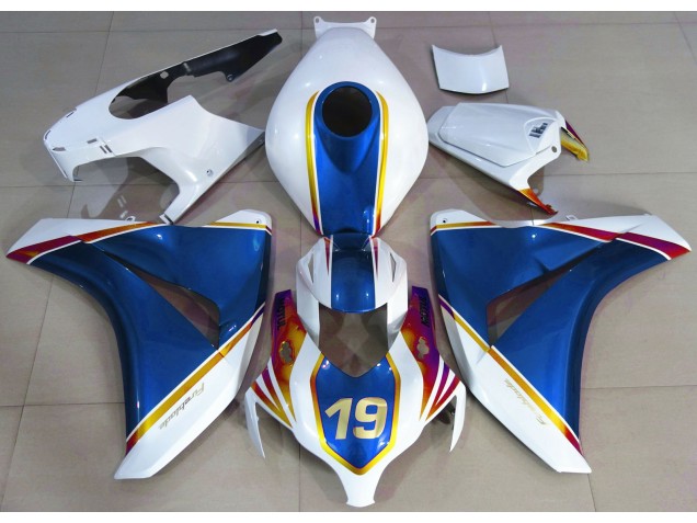 2008-2011 Gloss Blue and White Honda CBR1000RR Fairings Canada