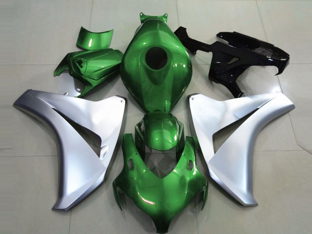 2008-2011 Gloss Green and Silver Honda CBR1000RR Fairings Canada