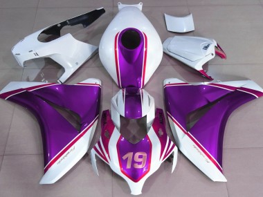 2008-2011 Gloss Purple and White Honda CBR1000RR Fairings Canada