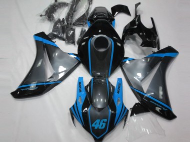 2008-2011 Gray Motul & Light Blue Honda CBR1000RR Fairings Canada