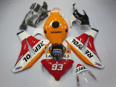 2008-2011 Light Orange Repsol 93 Honda CBR1000RR Fairings Canada