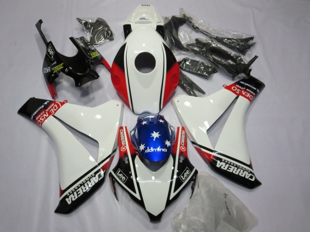 2008-2011 White Carrera Honda CBR1000RR Fairings Canada 2008-2011 White Carrera Honda CBR1000RR Fairings Canada