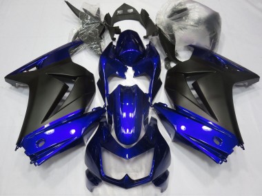 2008-2013 Blue and Matte Black Kawasaki Ninja 250 Fairings Canada