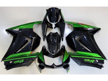 2008-2013 Gloss Black & Green Kawasaki Ninja 250 Fairings Canada
