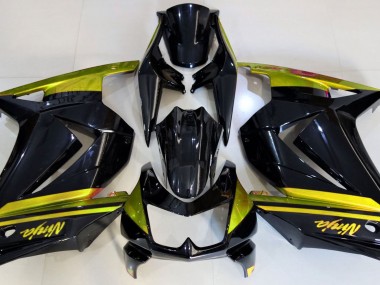 2008-2013 Gloss Black & Yellow Kawasaki Ninja 250 Fairings Canada