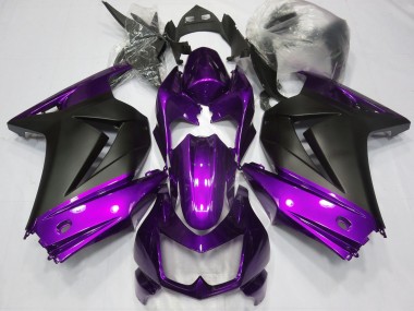 2008-2013 Purple and Matte Black Kawasaki Ninja 250 Fairings Canada