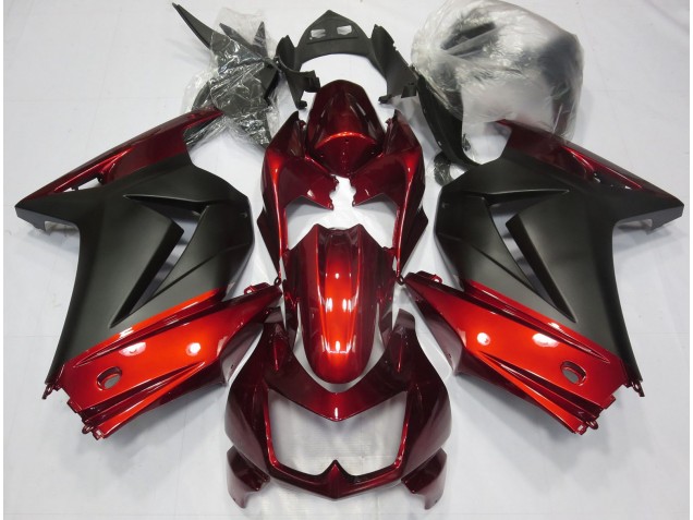 2008-2013 Red and Matte Black Kawasaki Ninja 250 Fairings Canada 2008-2013 Red and Matte Black Kawasaki Ninja 250 Fairings Canada
