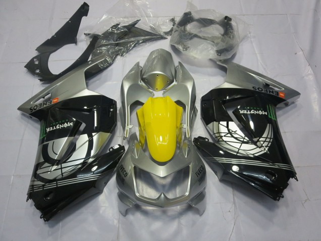 2008-2013 Silver and Black Kawasaki Ninja 250 Fairings Canada