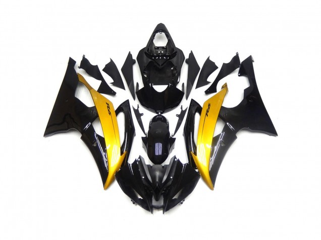 2008-2016 Black and Gold Gloss Yamaha R6 Fairings Canada 2008-2016 Black and Gold Gloss Yamaha R6 Fairings Canada