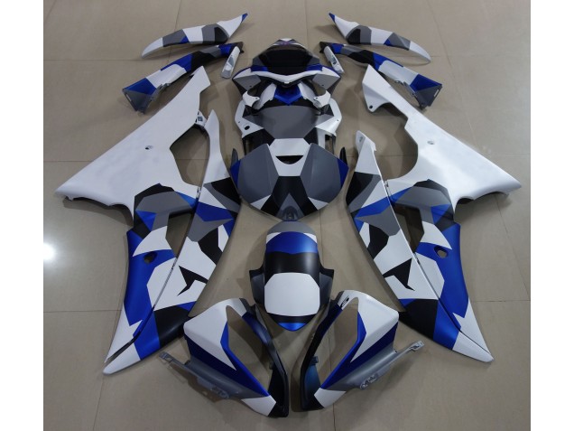 2008-2016 Blue Snow Camo Yamaha R6 Fairings Canada 2008-2016 Blue Snow Camo Yamaha R6 Fairings Canada