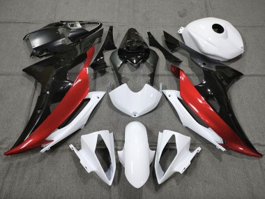 2008-2016 Custom Red Black and White Yamaha R6 Fairings Canada