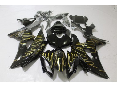 2008-2016 Gloss Black & Flame Yamaha R6 Fairings Canada