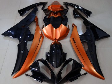2008-2016 Gloss Black & Light Orange Yamaha R6 Fairings Canada