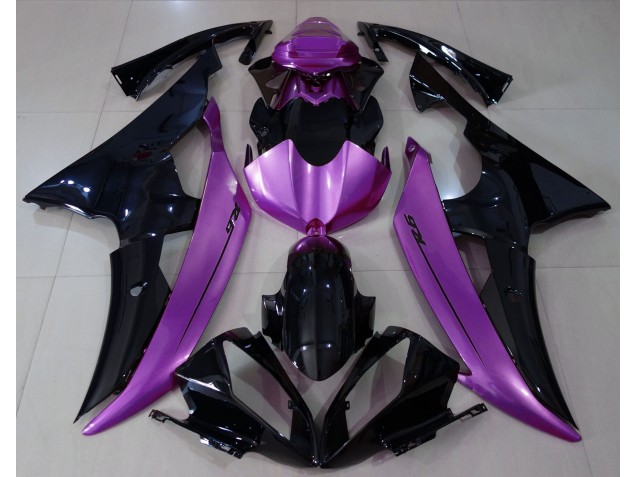2008-2016 Gloss Black & Rose Purple Yamaha R6 Fairings Canada