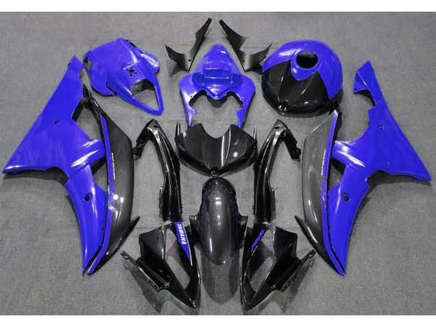 2008-2016 Gloss Blue and Carbon Yamaha R6 Fairings Canada 2008-2016 Gloss Blue and Carbon Yamaha R6 Fairings Canada