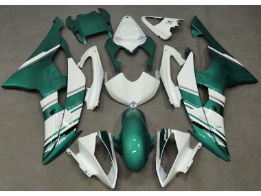 2008-2016 Gloss White and Seafoam Green OEM Style Yamaha R6 Fairings Canada