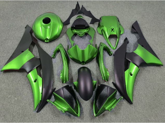 2008-2016 Green and Matte Black Yamaha R6 Fairings Canada