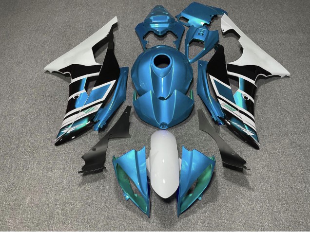 2008-2016 Light Blue Black and White OEM Style Yamaha R6 Fairings Canada