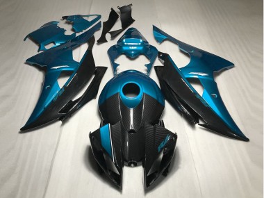 2008-2016 Light Blue w Carbon Style Yamaha R6 Fairings Canada
