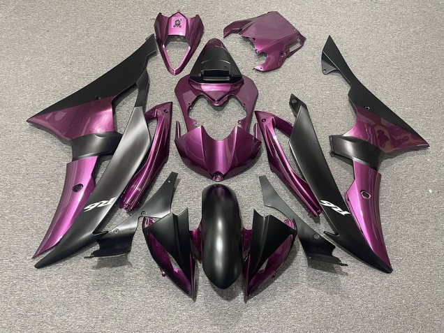 2008-2016 Light Purple and Matte Black Yamaha R6 Fairings Canada 2008-2016 Light Purple and Matte Black Yamaha R6 Fairings Canada