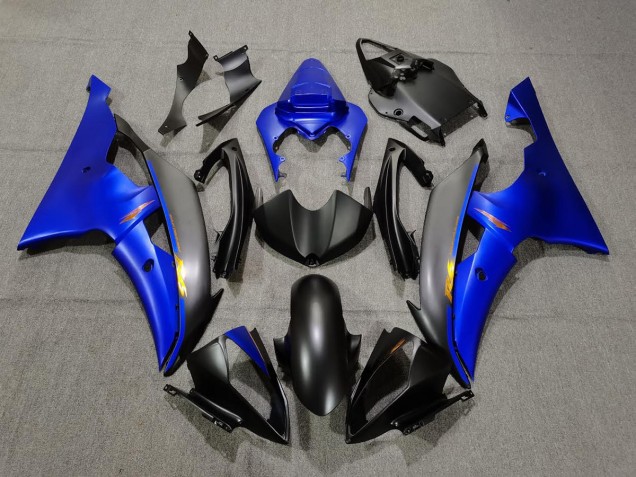 2008-2016 Matte Black and Blue Yamaha R6 Fairings Canada