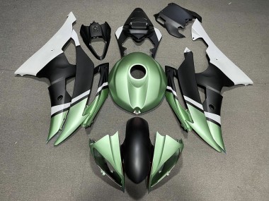 2008-2016 Matte Black and Green Yamaha R6 Fairings Canada