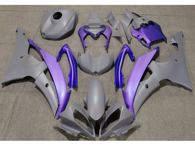 2008-2016 Matte Grey & Purple Yamaha R6 Fairings Canada 2008-2016 Matte Grey & Purple Yamaha R6 Fairings Canada