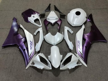 2008-2016 Matte White and Purple Yamaha R6 Fairings Canada