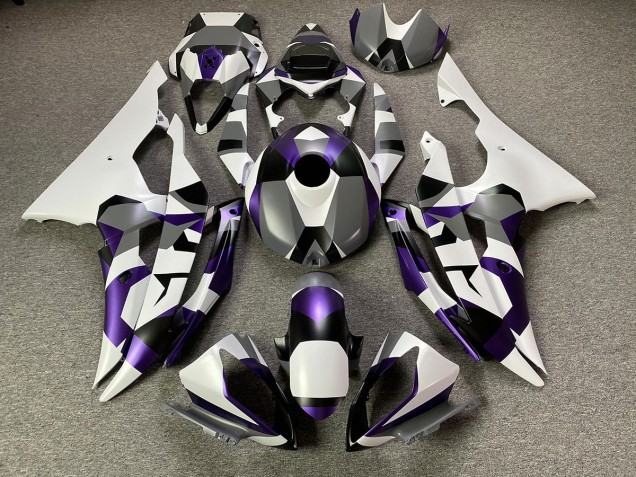 2008-2016 Mystic Purple Snow Camo Yamaha R6 Fairings Canada 2008-2016 Mystic Purple Snow Camo Yamaha R6 Fairings Canada
