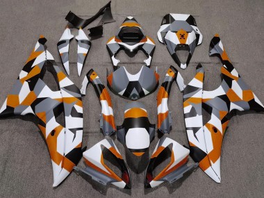 2008-2016 Orange Camo Plain Yamaha R6 Fairings Canada