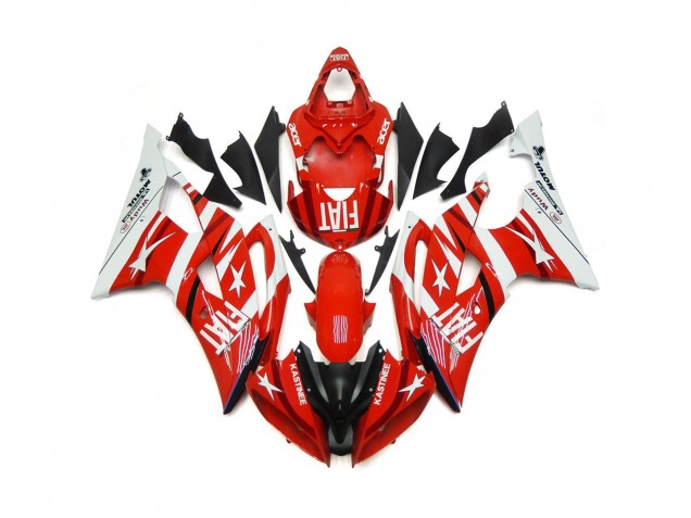 2008-2016 Red and White with Stars Yamaha R6 Fairings Canada 2008-2016 Red and White with Stars Yamaha R6 Fairings Canada