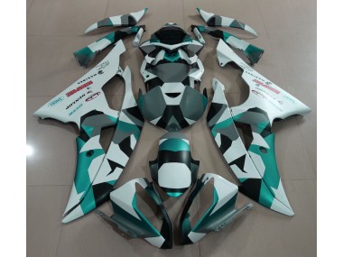 2008-2016 Seafoam Green Snow Camo Yamaha R6 Fairings Canada
