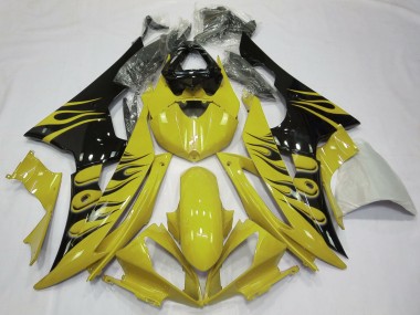 2008-2016 Yellow Flame Style Yamaha R6 Fairings Canada