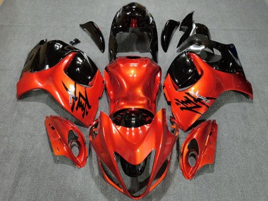 2008-2019 Candy Orange & Gloss Black Suzuki GSXR 1300 Fairings Canada